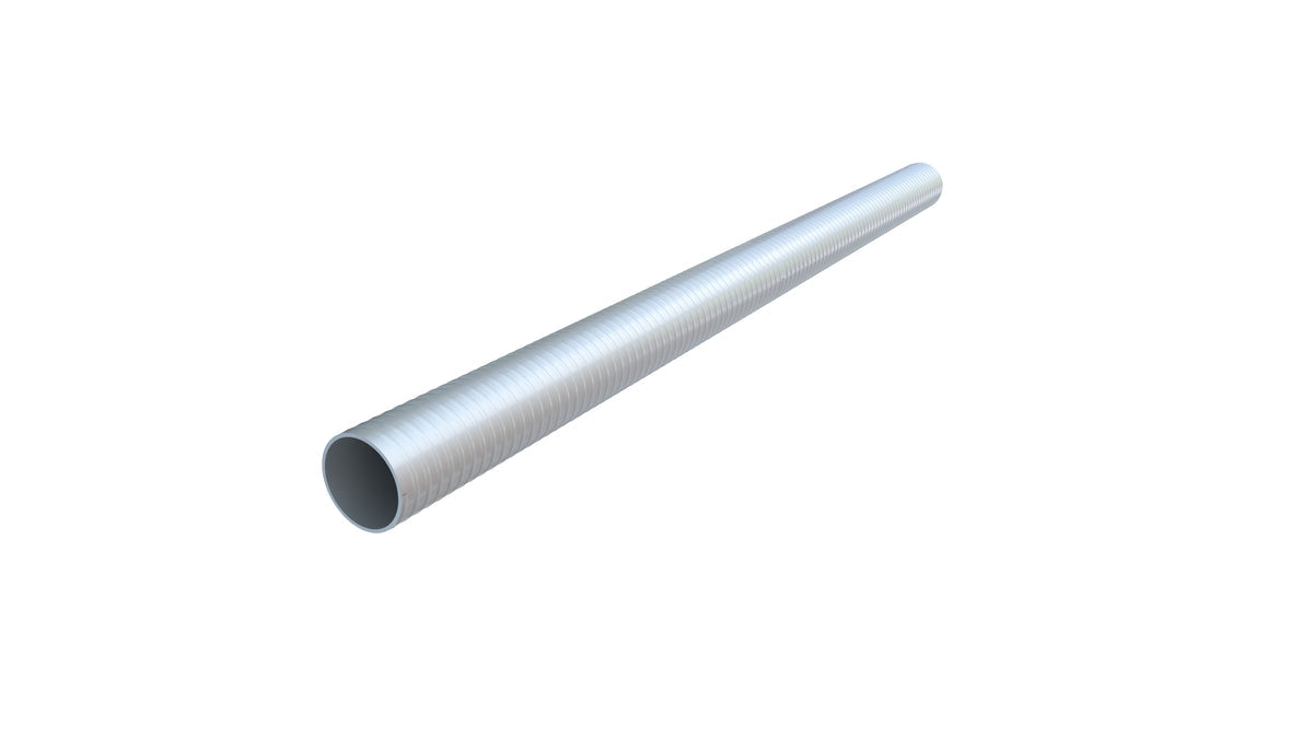 Alien Hydroponics Pipe 40mm Silver Spiral 100cm Piece