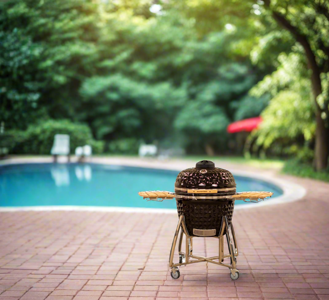 26" COALS by Comfortbilt / Kamado Grill  Ceramic Grill - Black Diamond Pattern