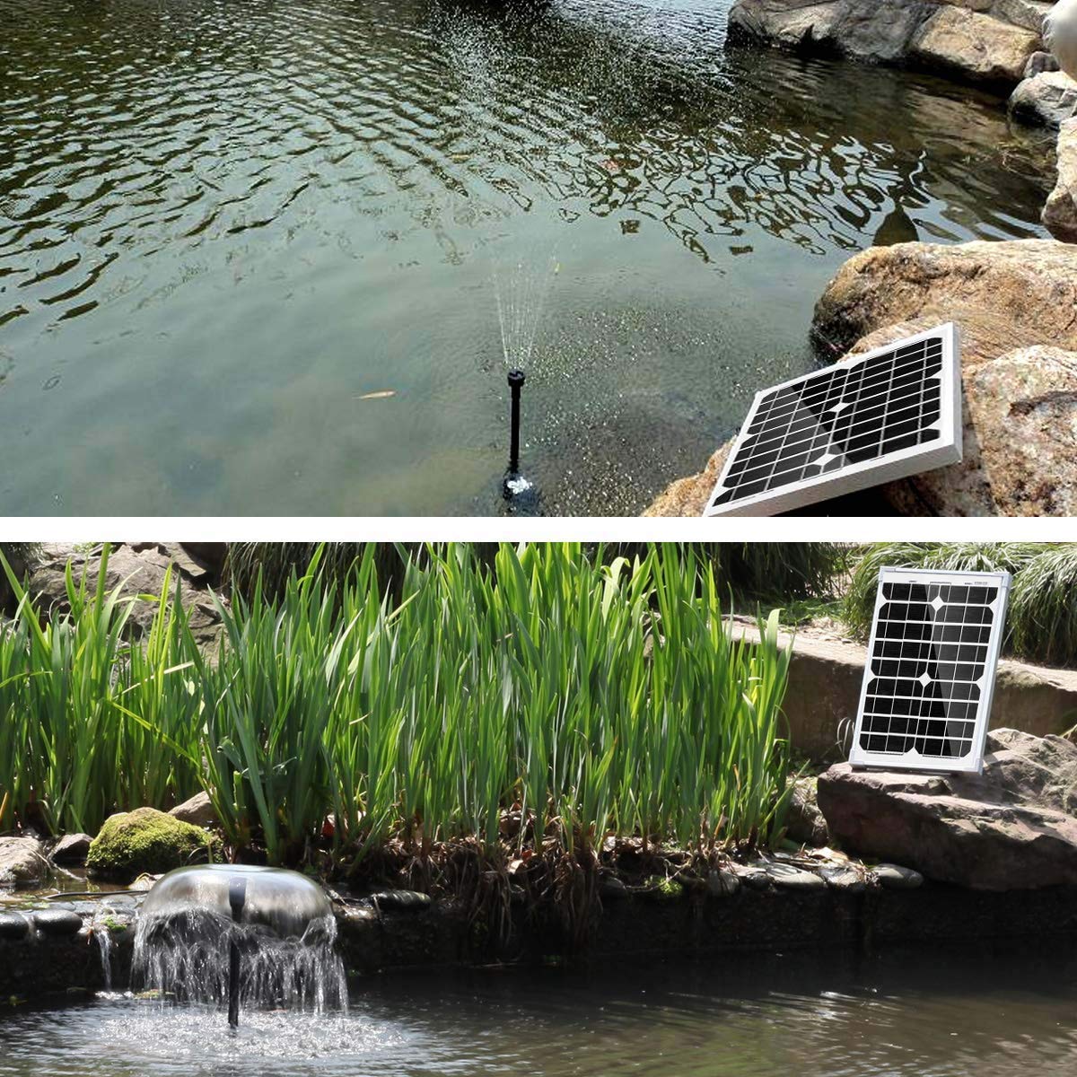 ACOPOWER Solar Water Pump Kit-410GPH Submersible Pump and 20W Solar Panel HY-20WPUMP