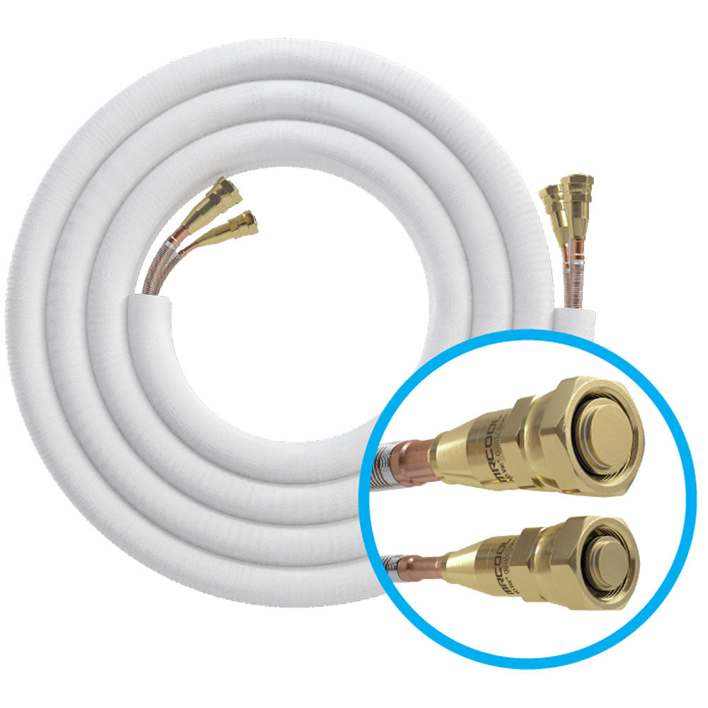 MRCOOL® 50ft 3/8 x 5/8 Lineset for DIY 24K & 36K Indoor w/ DIY Pro Cable - R454B (DIY50-3858C-O)