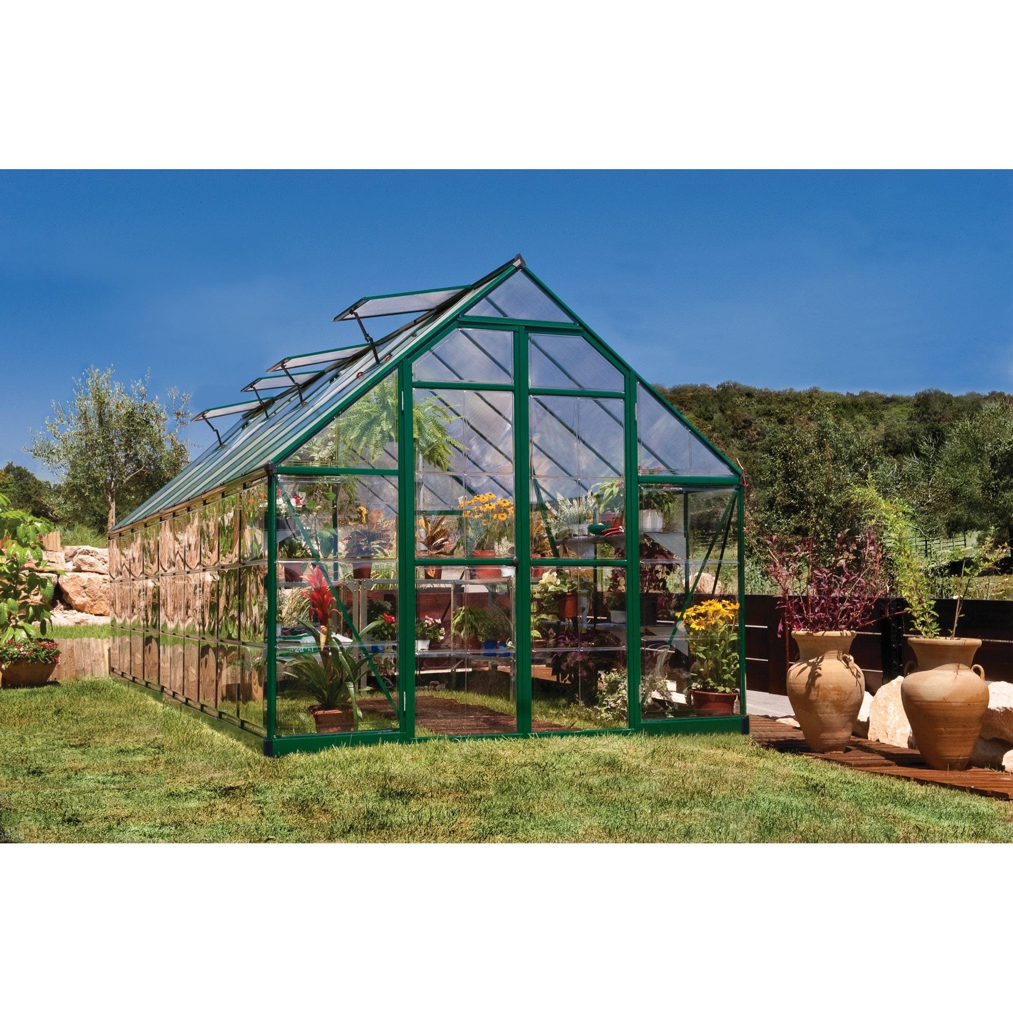 Palram - Canopia | Balance Greenhouse Kit With Clear 0.8mm Polycarbonate Glazing