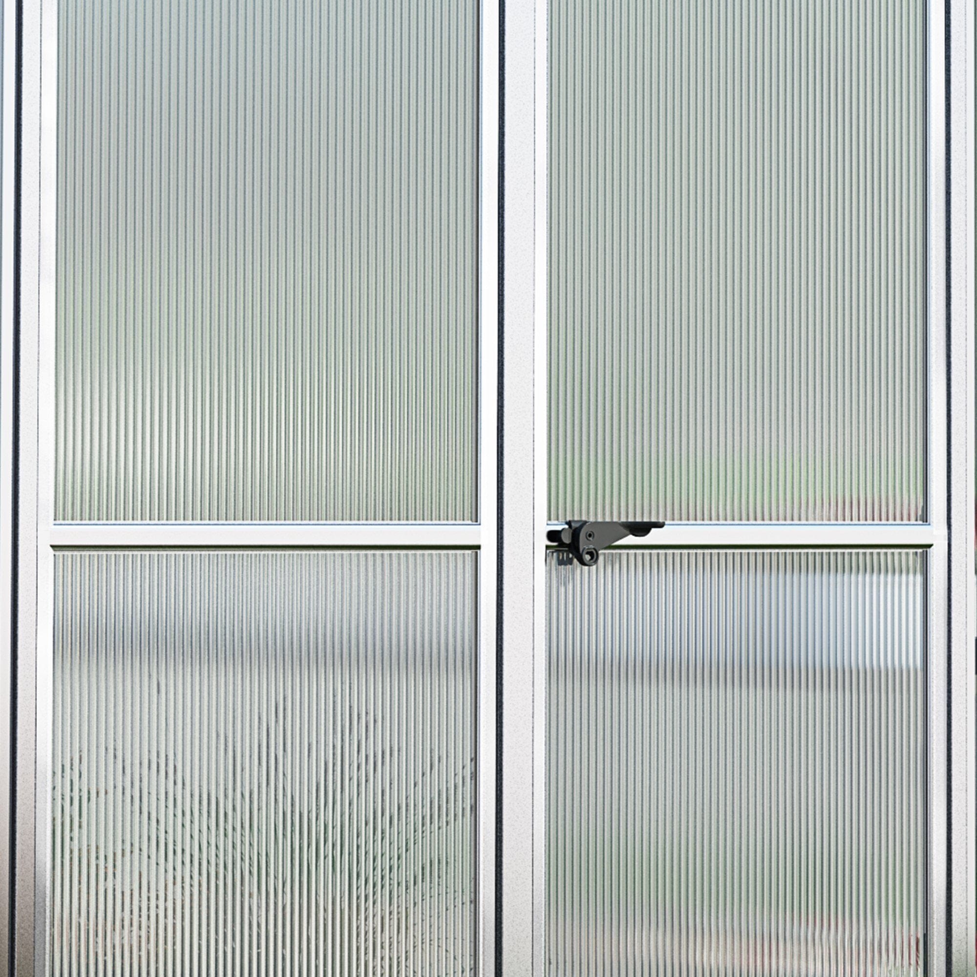 Palram - Canopia | Bella Greenhouse 8 Ft Wide - Silver With 6mm Twin-wall Polycarbonate Glazing