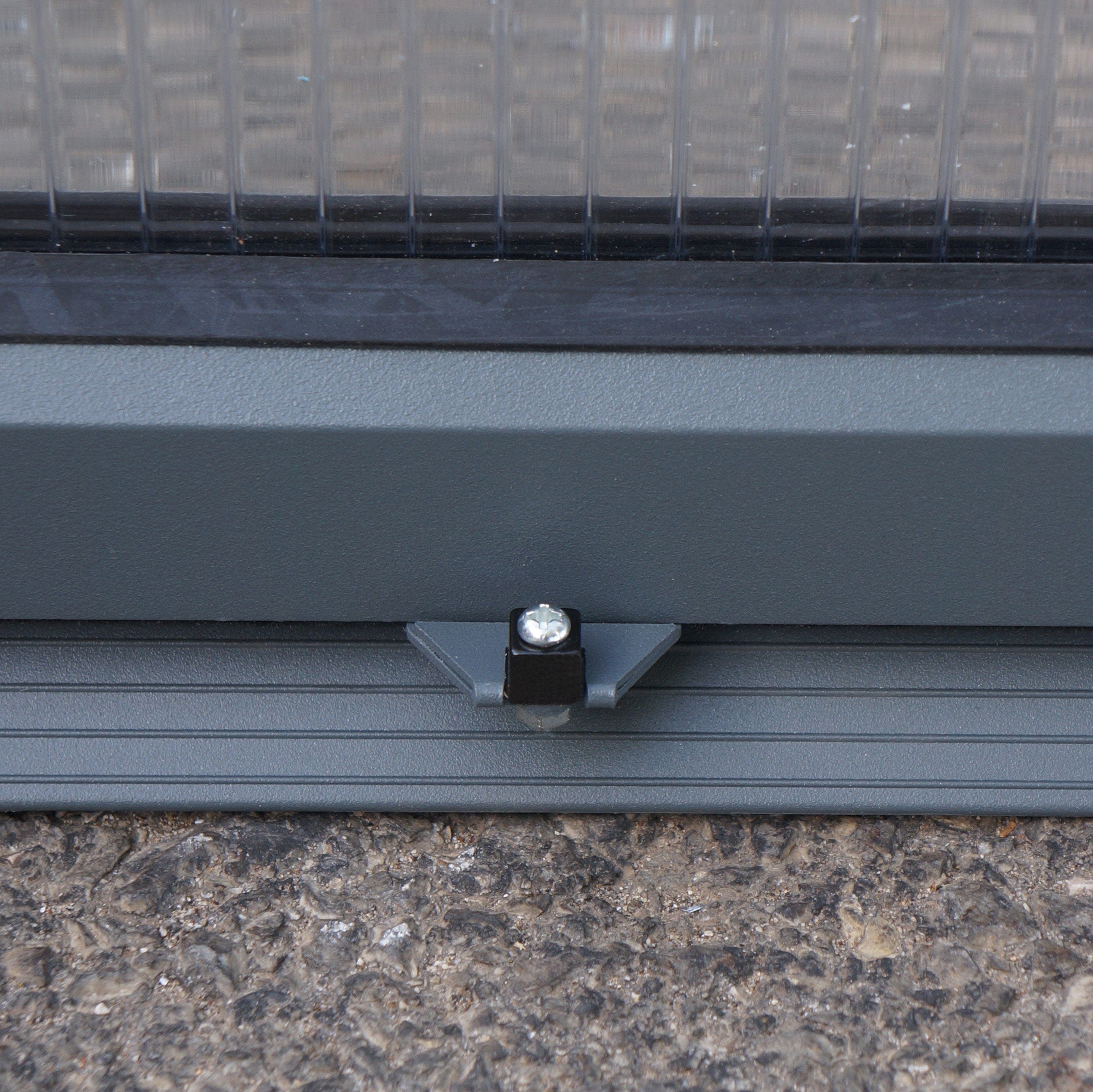 Palram - Canopia | 6x8 Ft Glory Greenhouse Kit - Gray With 10mm Twin-wall Polycarbonate Glazing