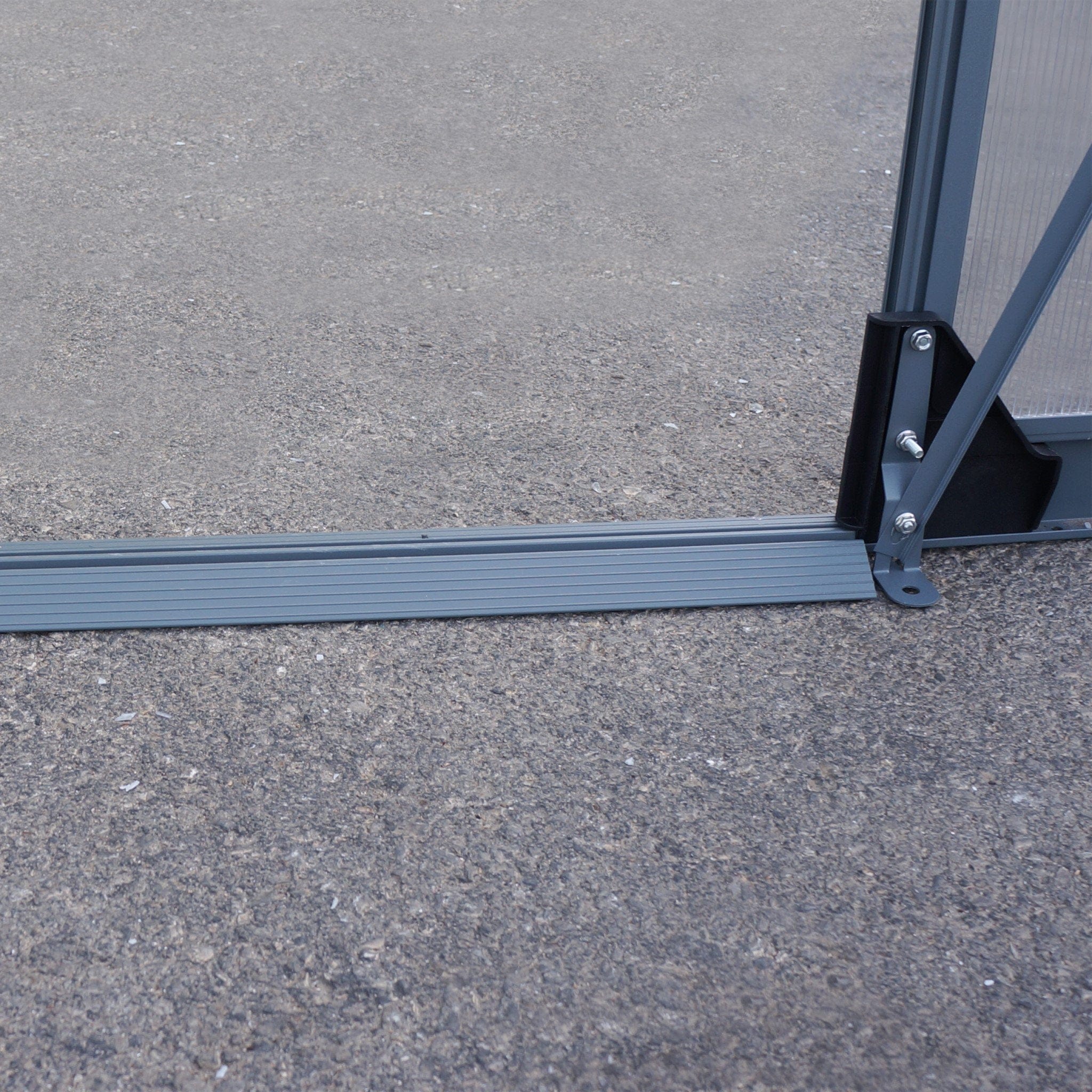 Palram - Canopia | 6x8 Ft Glory Greenhouse Kit - Gray With 10mm Twin-wall Polycarbonate Glazing
