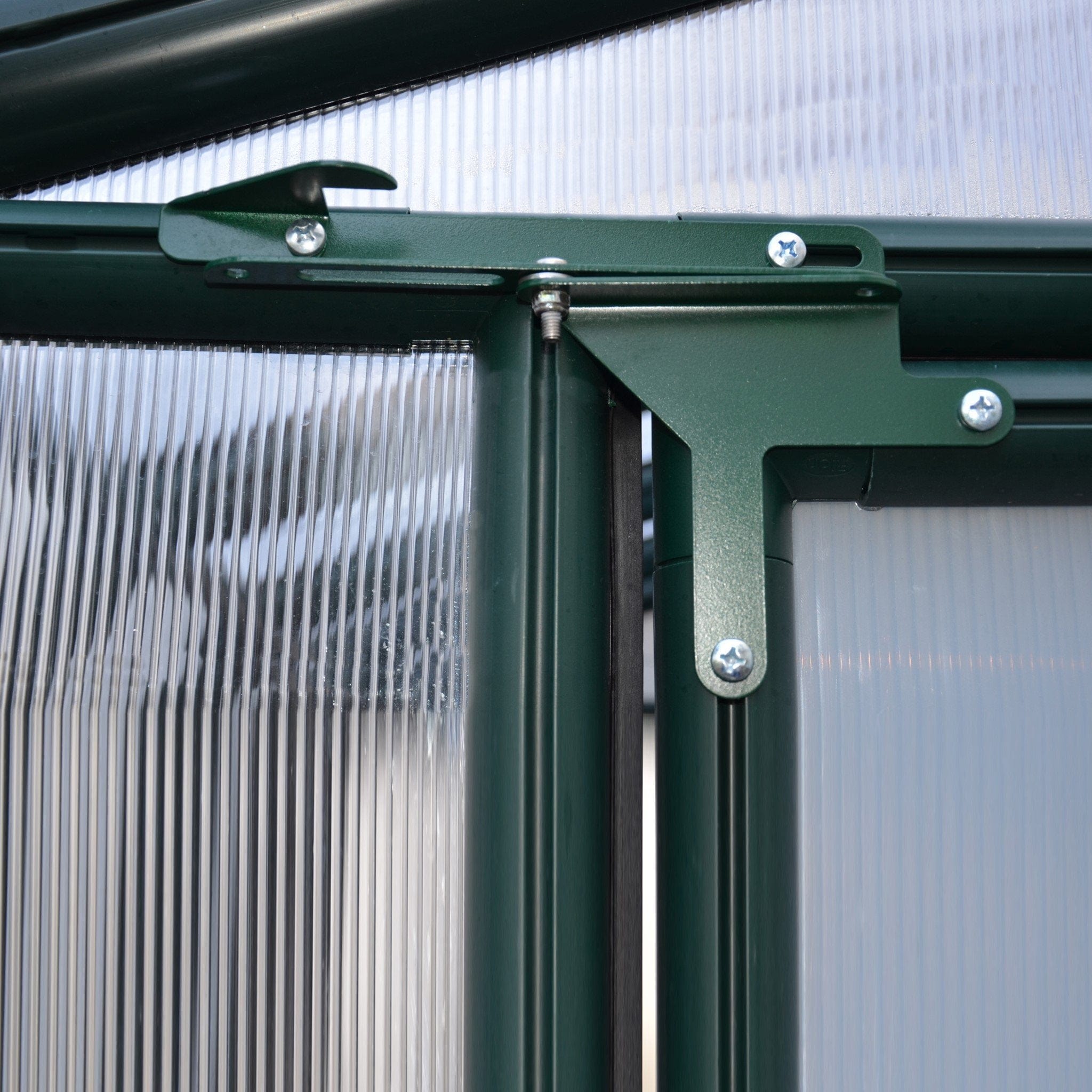 Palram - Canopia | Hobby Gardener Greenhouse Kit - 8 Ft Wide - Green With 6mm Twin-wall Polycarbonate Glazing