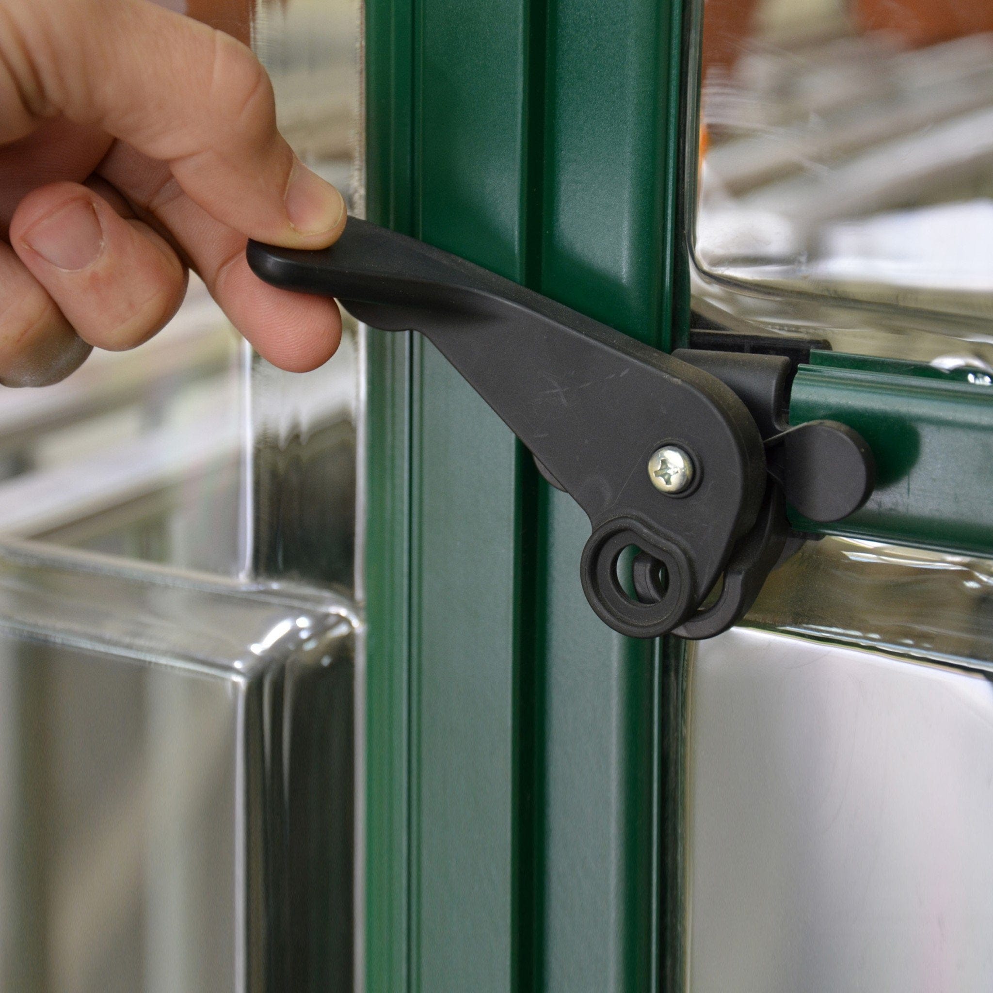 Palram - Canopia | 6x6 Ft Hybrid Greenhouse Kit - Green With 0.8mm Polycarbonate Glazing