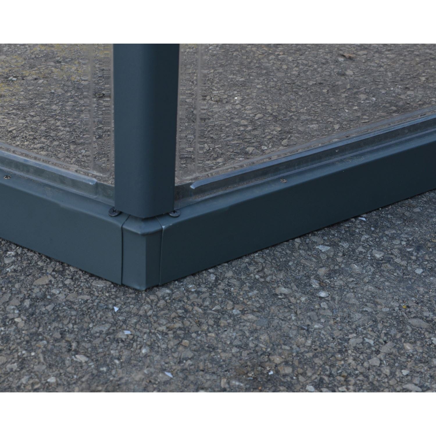 Palram - Canopia | 12x10 Ft Oasis Hex Greenhouse Kit - Gray With 0.8mm Polycarbonate Glazing