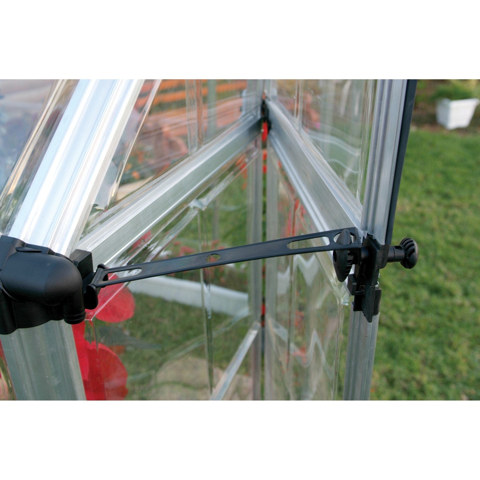 Palram - Canopia | Snap & Grow Greenhouse Kit - 6ft Wide - Silver With 0.8mm Polycarbonate Glazing