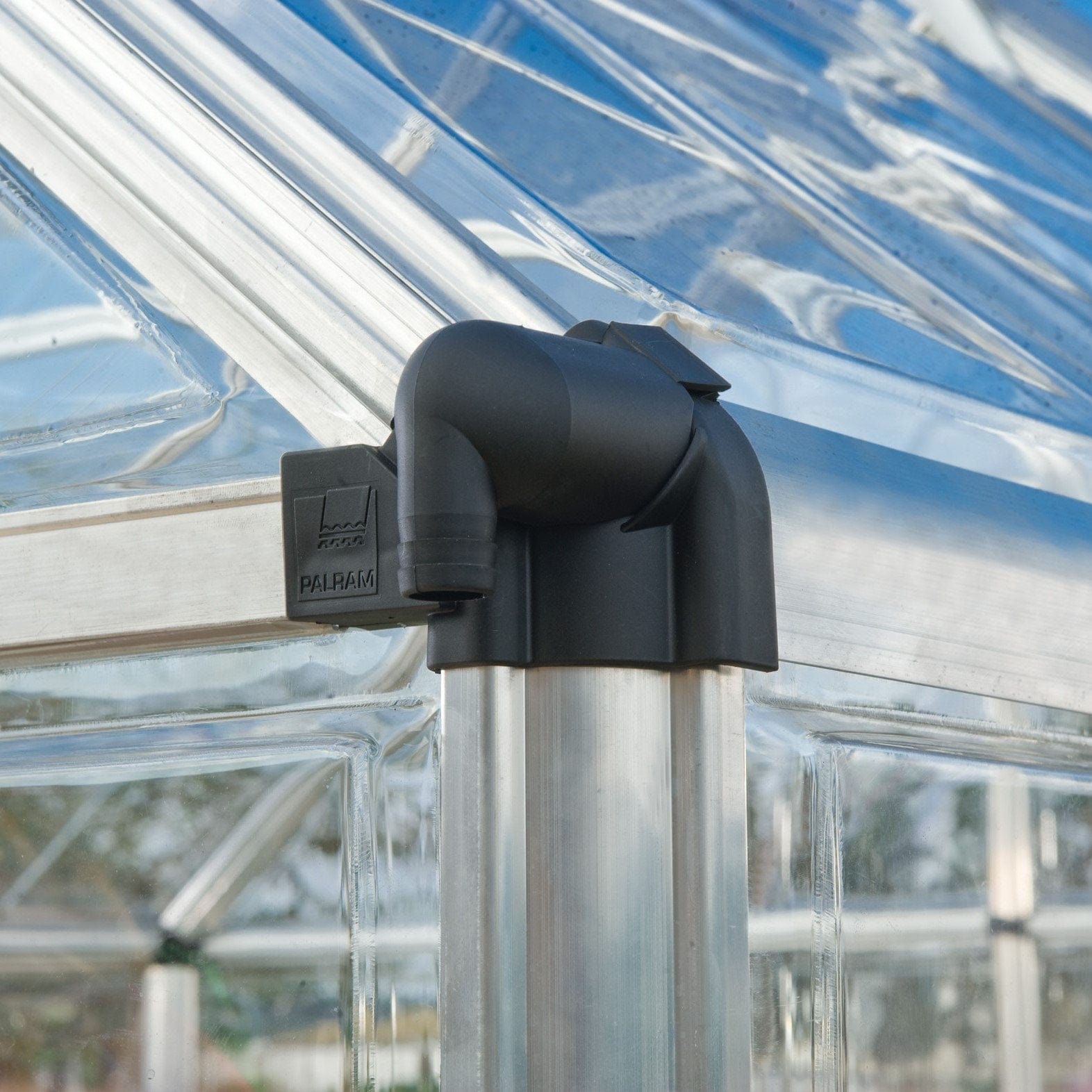Palram - Canopia | Snap & Grow Greenhouse Kit - 6ft Wide - Silver With 0.8mm Polycarbonate Glazing