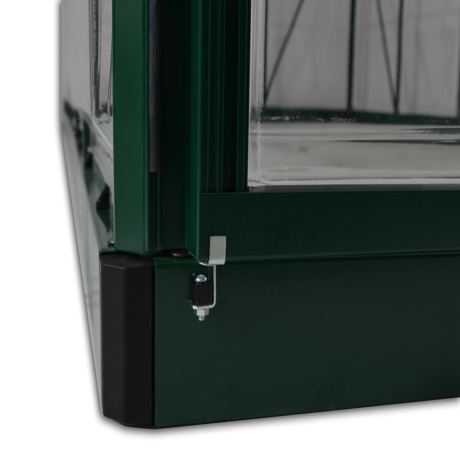 Palram - Canopia | 6x10 Ft Hybrid Greenhouse Kit - Green With 0.8mm Polycarbonate Glazing