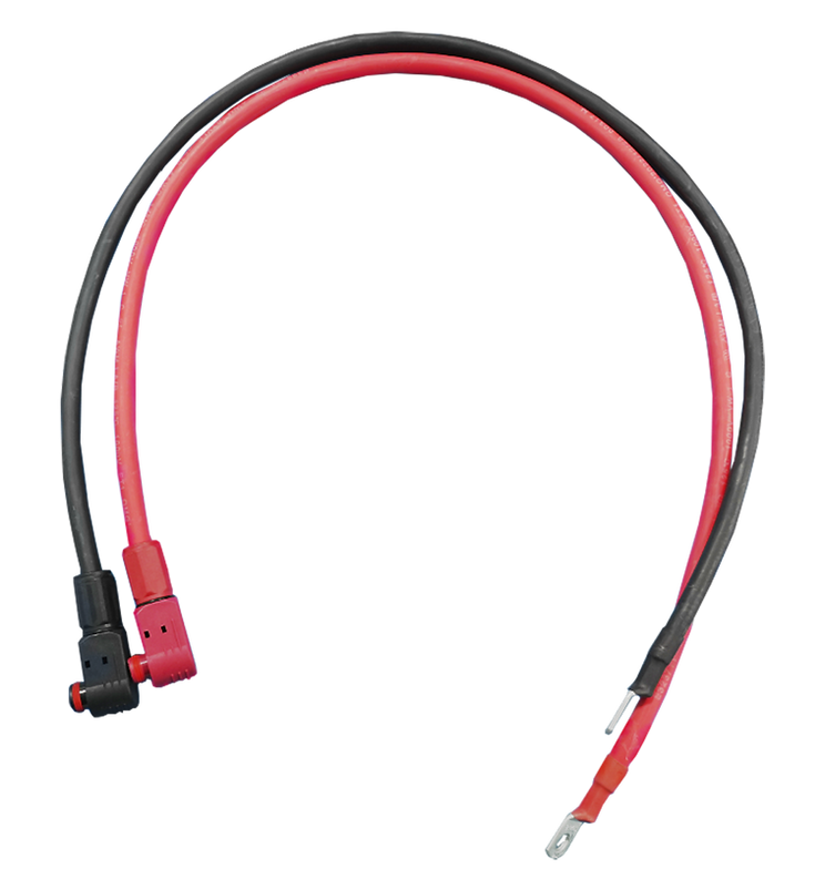 RUiXU 4AWG Cable-5/16” Lugs + Pluggable Battery Pole Connector  -Black and Red